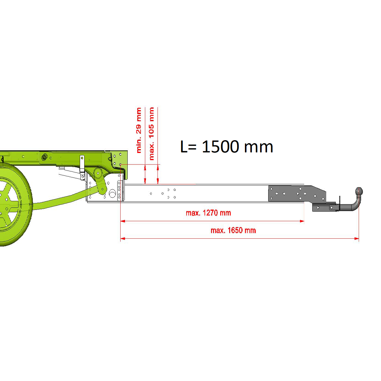 Rahmenverlängerung (Normal) – Fiat Ducato III / Citroën Jumper II / Peugeot Boxer II (Typ 250, ab 2006)